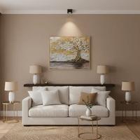 Quadro d'arredo, con dettagli scultorei in rilievo