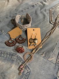 Set Bijoux Handmade Boho Chic 5 Pezzi Unici