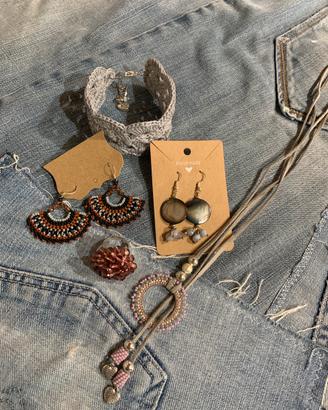Set Bijoux Handmade Boho Chic 5 Pezzi Unici