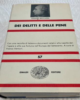 Dei delitti e delle pene di Cesare Beccaria.