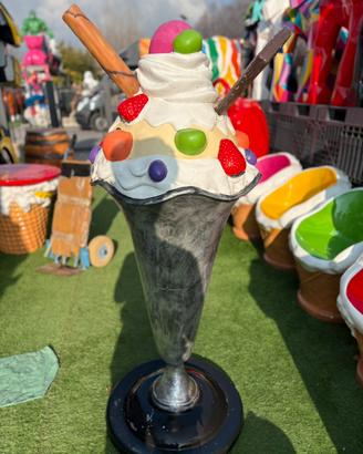 Statua Gelato Vetroresina