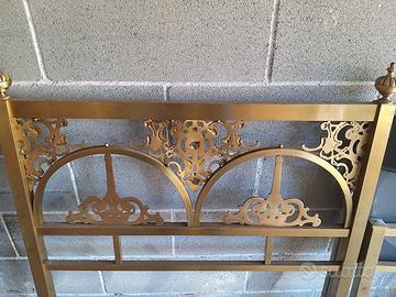 letto singolo in ottone