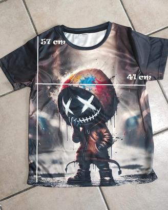 t-shirt puppet dark monster per bambini / ragazzi