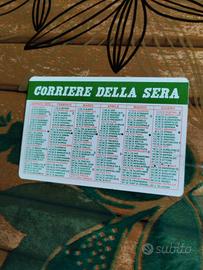 Calendario tascabile vintage 1975