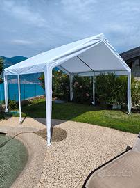 gazebo / tenda per feste 4 x 4 m – bianca – usata