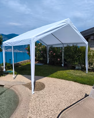 gazebo / tenda per feste 4 x 4 m – bianca – usata