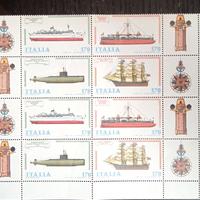 Francobolli Costruzioni navi Italiane 1979-1980