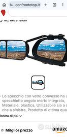 2 specchietti auto per traino roulotte