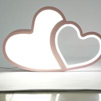 plafoniera lampada soffitto led cuore