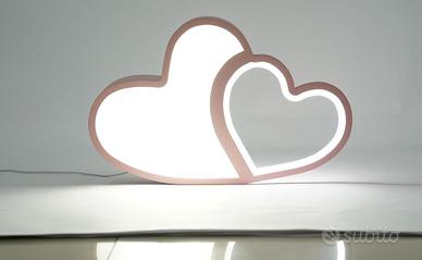 plafoniera lampada soffitto led cuore
