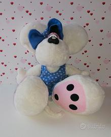 Diddlina peluche vestitino blu vintage Depesche