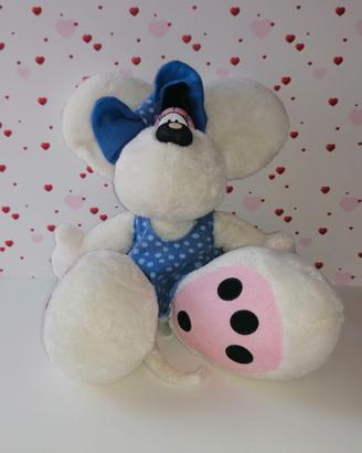 Diddlina peluche vestitino blu vintage Depesche