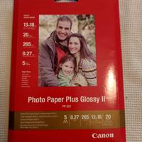 "Canon Inkjet Photo Paper Plus Glossy II 13x18 cm