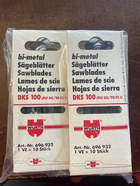 2 pk LAME PER SEGHETTO ALTERNATIVO WÜRTH DKS 100