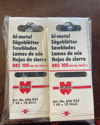 2 pk LAME PER SEGHETTO ALTERNATIVO WÜRTH DKS 100