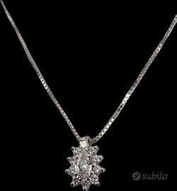 COLLANA ORO DIAMANTI 0,80 CARATI