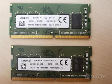 2x8GB Ram Kingston DDR4 PC4-2400T SO-DIMM
