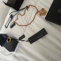 Collana Versace e anello tg 21
