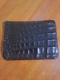 portafoglio pelle di coccodrillo anni 90 