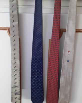 Cravatte in seta vintage anni 60 