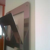 porta riviste a muro inox
