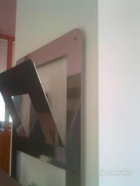 porta riviste a muro inox