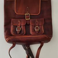 Zaino di cuoio marrone