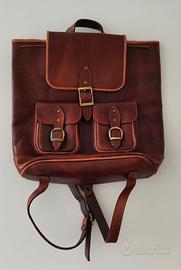 Zaino di cuoio marrone