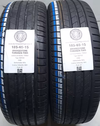 2 GOMME 185 65 15 BRIDGESTONE A70964