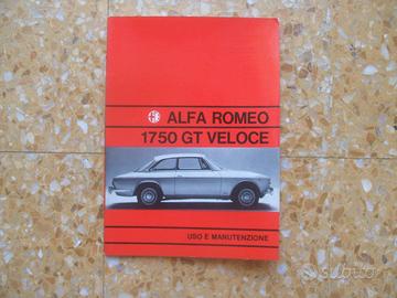 USO MANUTENZIONE ALFA ROMEO 1750 GT VELOCE 04 71