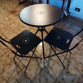 tavoli con sedie in ferro battuto 