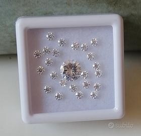 lotto gemme di moissanite 
