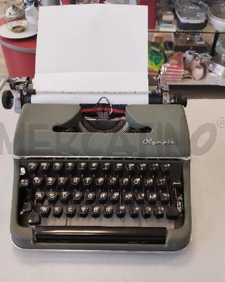 MACCHINA DA SCRIVERE ANNI 50 OLYMPIA GREEN FUNZION