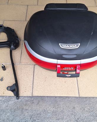 Bauletto Givi Maxia 52lt più supporto e piastra 