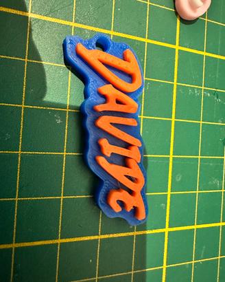 Portachiavi personalizzabile con nome - Stampa 3d