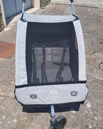 Rimorchio per bici 2 in 1