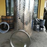 Cisterna inox per vino 18-10 lt 1000 ad aria