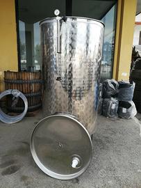 Cisterna inox per vino 18-10 lt 1000 ad aria