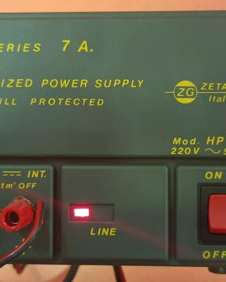 Alimentatore Stabilizzato 7A 13.8V marca ZETAGI