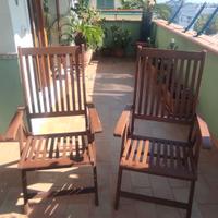 Sedie di Legno da Giardino o Terrazzo