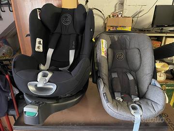 ovetto, seggiolino auto  e base con isofix cybex