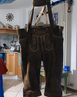 pantaloni  in pelle di  cuoio