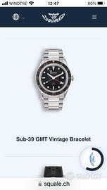 🦈 Squale GMT 39 mm ⚠️NUOVO