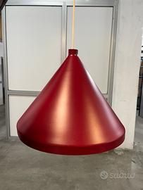 Lampada a sospensione in metallo rosso Ikea