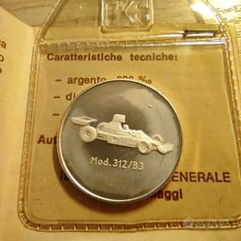 Medaglia ARGENTO anno 1974 AGIP-FERRARI FDC