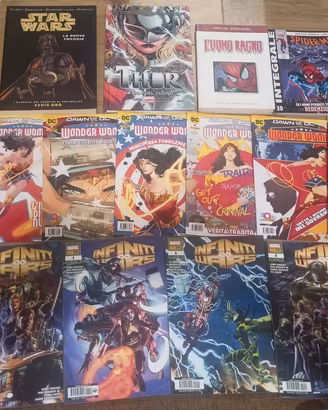 Fumetti di supereroi Marvel e DC