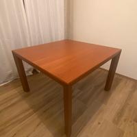 Tavolo in teak, 120x120cm apribile a 180x120cm