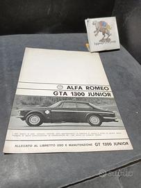 Libretto uso e manutenzione Alfa Romeo GT 1300
