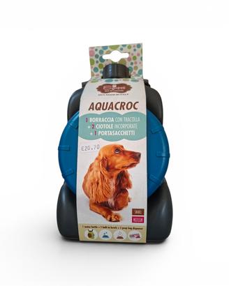 Aquacroc borraccia ciotole portasacchetti cane
