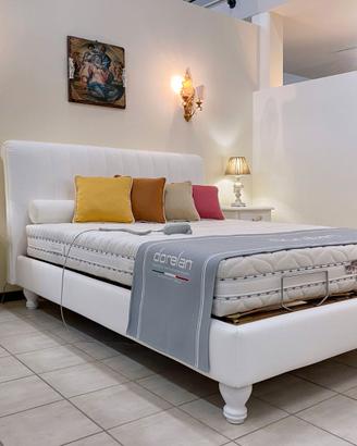 Letto Matrimoniale in Ecopelle Bianca Ditta SAMOA